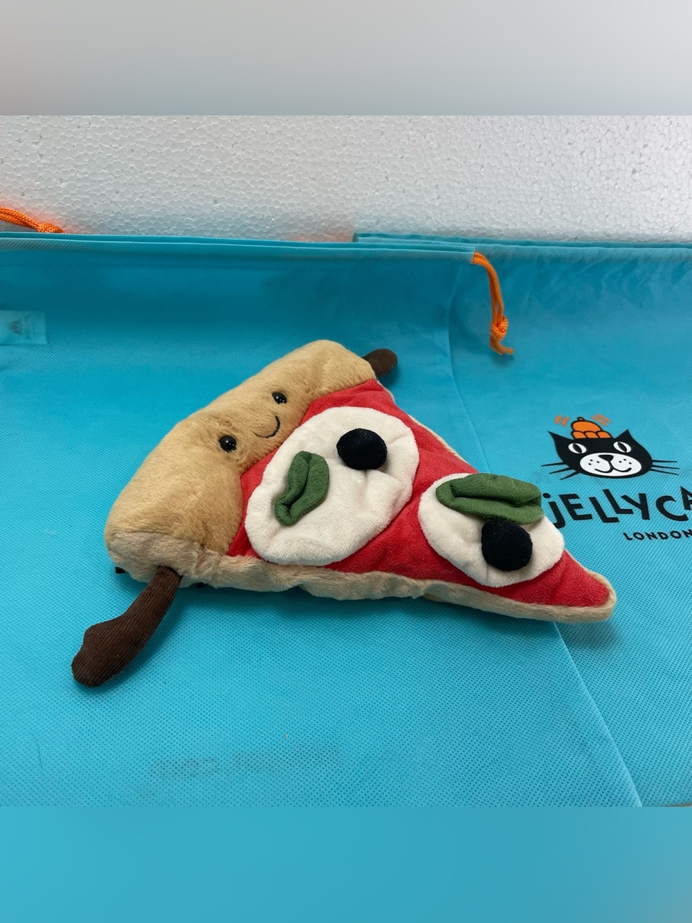 Jellycat Amuseables Slice of Pizza Stuffed Toy Collection Medium 9”